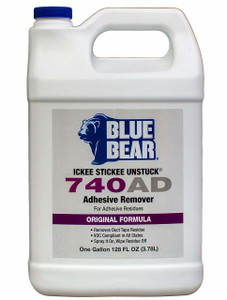 Franmar #740AD 1 Gallon Jug Blue Bear Ickee Stickee Unstuck Adhesive Remover