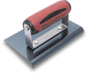 Marshalltown #14225 6" X 4" Blue Steel Edger with Durasoft Handle 1/2" Radius 5/8" Lip Marshalltown #14225 6" X 4" Blue Steel Edger with Durasoft Handle 1/2" Radius 5/8" Lip
