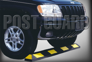 Post Guard ENC-16101 6 Ft. Part It Parking Curb Black with Yellow Stripe Post Guard ENC-16101 6 Ft. Part It Parking Curb Black with Yellow Stripe