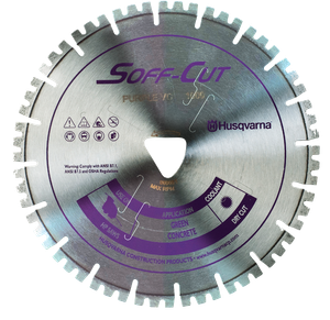 Husqvarna 587665201 #VC6-1000 "VARI-CUT" 6" Purple Soff-Cut Blade with Skid Plate