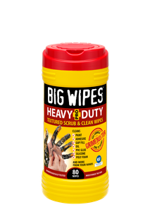 A container of Big Wipes 6002-0046-02 Heavy Duty Antibacterial Wipes 80 Ct. on a white background.