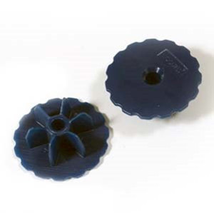 Midwest Rake 48184 Roller Gauge Endcaps - High Mil 6 pack - Blue - approximately 22 mils