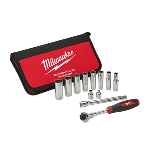 Milwaukee 48-22-9000 12-Piece 3/8-Inch Drive SAE Socket Set