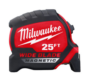 Milwaukee 48-22-0225M 25 Ft. Wide Blade Magnetic Tape Measure Milwaukee 48-22-0225M 25 Ft. Wide Blade Magnetic Tape Measure