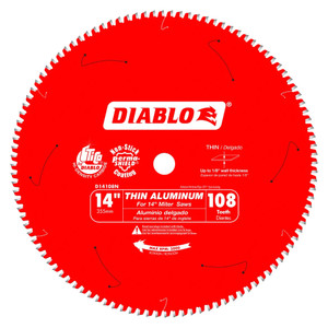 Diablo D14108N 14-Inch x 108-Tooth Thin Aluminum Cutting Saw Blade Diablo D14108N 14-Inch x 108-Tooth Thin Aluminum Cutting Saw Blade