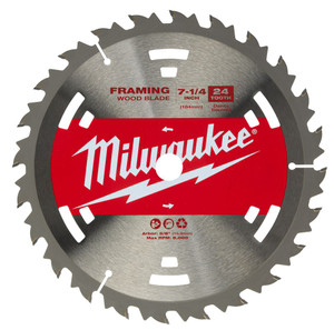 Milwaukee 48-41-0710 7-1/4-Inch 24T Basic Framer Circular Saw Blade