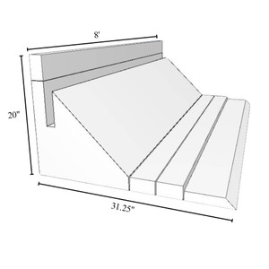 Mono Slab EZ Form ADJ-2031-SU 20″ x 31.25″ x 8' Adjustable Form