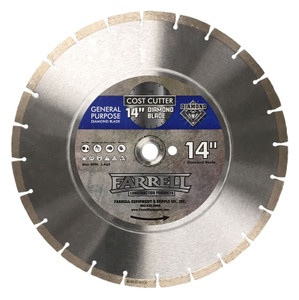 Farrell Equipment 14" Cost Cutter Diamond Blade Farrell Equipment 14" Cost Cutter Diamond Blade