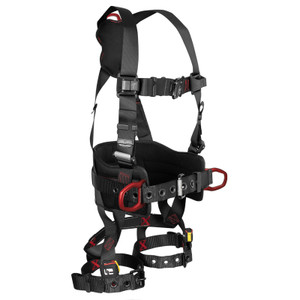 FallTech 8144BLXL FT-Iron 3D Construction Belted Full Body Harness, Tongue Buckle Leg Adjustment - LARGE/X-LARGE