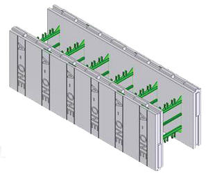 A-ONE ICF 8" Straight Reversible Forms