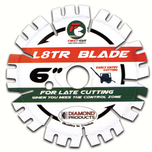 Diamond Products 104440 6" x .095 x 1" First-Cut L8TR Later-Cut Early Entry Blade (No Skid Plate) Diamond Products 104440 6" x .095 x 1" First-Cut L8TR Later-Cut Early Entry Blade (No Skid Plate)