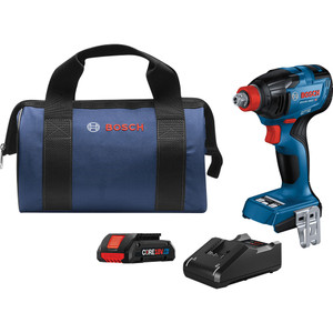 Bosch GDX18V-1860CB15 18V Two-In-One 1/4-Inch and 1/2-Inch Bit/Socket Impact Driver/Wrench Kit Bosch GDX18V-1860CB15 18V Two-In-One 1/4-Inch and 1/2-Inch Bit/Socket Impact Driver/Wrench Kit