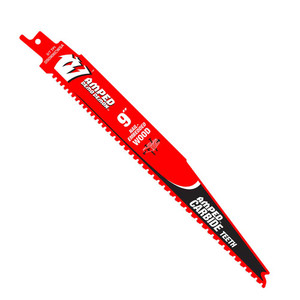 Diablo DS0906CWSA 9-Inch 5/7 TPI AMPED Demo Demon Carbide Teeth Reciprocating Saw Blade for Nail-Embedded Wood