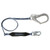 FallTech 82563 6' ViewPack Energy Absorbing Lanyard, Single-leg with Steel Connectors