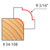 Freud 34-108 3/16" Rounding Over Router Bit