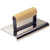 Kraft Tool CF139 6" x 6", 3/4" Radius Stainless Steel Cement Edger with Wood Handle