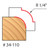 Freud 34-110 1/4" Rounding Over Router Bit