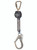 FallTech 72706SB3 6' DuraTech Mini Class 1 Personal SRL-P with Steel Rebar Hook with Steel Dorsal Connecting Carabiner