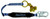 Falltech 8358 Hinged Trailing Rope Adjuster with 3' ViewPack Energy Absorbing Lanyard