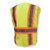 Radians SV23-2ZGM-3X/5X  Class 2 Mesh Safety Vest - Lime with Silver and Orange Stripe - 3X/5X