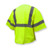 Radians SV3ZGM-S/M Class 3 Lime Mesh Safety Vest - S/M