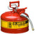 Justrite 7225120 2-1/2 Gallon Red Type II Gas Can