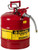 Justrite 7250120 5-Gallon Red Type II Gas Can