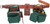 Occidental Leather 8080DBLG OxyLights Framer Tool Belt Package with Double Outer Bags - Large