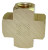 Coilhose X004 Cross 1/4" FPT Brass, Coilhose X006 Cross 3/8" FPT Brass