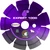 Diamond Products 64145 6" x .095 x 1" Purple First-Cut Expert Blade with Skid Plate