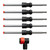 Diablo DMAPLA4440-S6 AMPED 1/2-Inch x 4-Inch x 10-Inch Rebar Demon SDS-Plus 4-Cutter Full Carbide Head Dust Extraction Hammer Drill Bits - 5 Pack