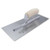 High carbon steel finishing trowel with beveled blade and lightweight Xtralite® mounting.