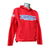 Red Farrell Equipment and Supply Sweatshirt With an American Flag on The Right Arm Sleeve and a Big Farrell Logo On The Chest.