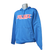 Blue Farrell Equipment and Supply Sweatshirt With an American Flag on The Right Arm Sleeve and a Big Farrell Logo On The Chest.