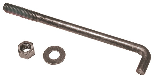 PrimeSource Galv. 50-Piece. Box 1/2" x 8" L-Shape Anchor Bolts