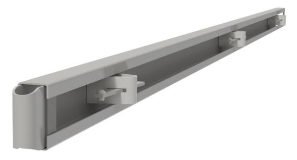 Metal Forms Corporation 404-002 4" x 10' Steel Straight 3 Pocket Forms