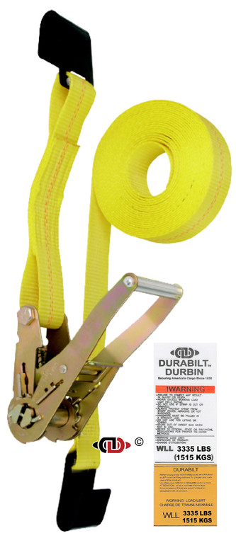 Advantage Sales 2" x 27' Ratchet Load Hugger with Flat Hook