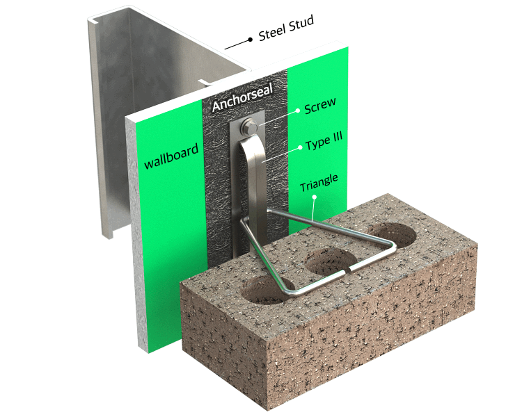 Hohmann and Barnard Tri Angle Tie 3/16" x 4" Hot Dip
