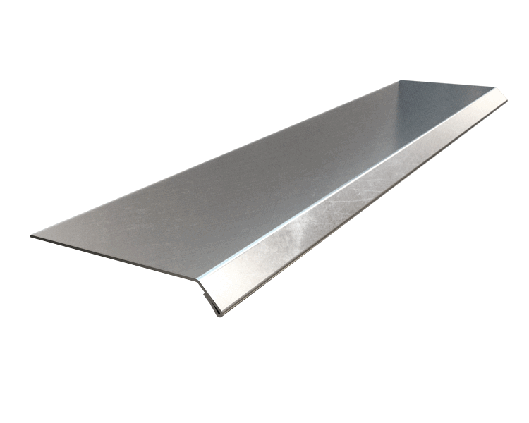 Hohmann and Barnard 8 LF Piece 3-Inch Stainless Steel Drip Edge w/ Hem