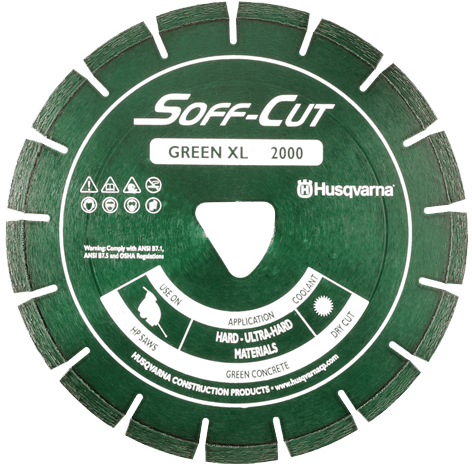Husqvarna XL6-2000 6 Green Soff-Cut Blade w/ Skid Plate