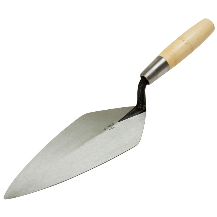 W. Rose RO116-12NL 12-Inch Narrow London Brick Trowel with 6-Inch Wood Handle