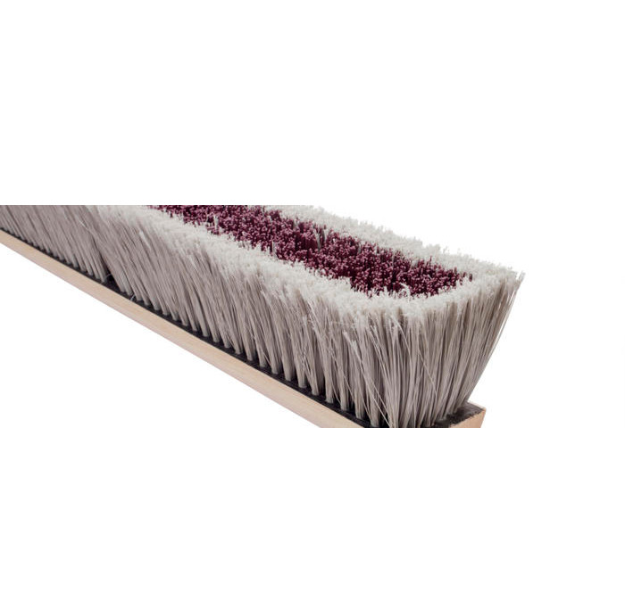 Magnolia Brush #3536-LH 36" Gray Floor Broom - Brown Center Bristles