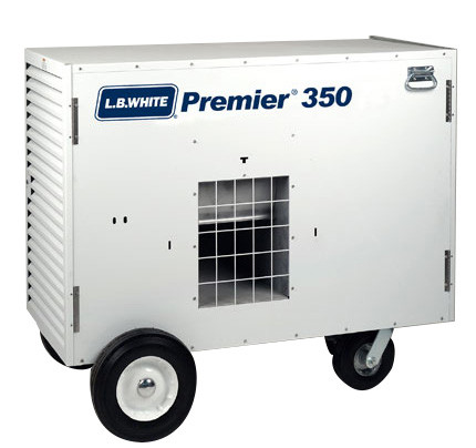 LB White PREMIER 350DF #350DF Premier 350,000 BTU LP/Natural Gas Heater