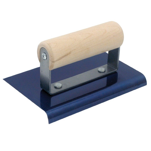 QLT by Marshalltown #13961 9" X 6" Blue Steel Hand Edger 3/4" Radius 7/8" Lip