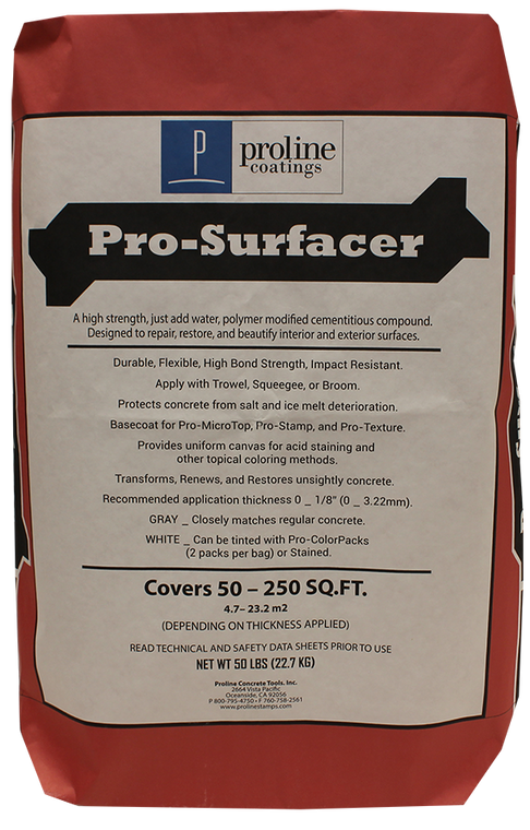 Proline PROSURFACE-GR 50 lb. Bag Pro-Surface Resurfacer - Gray