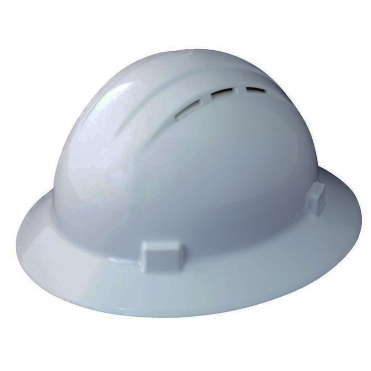 Delta Plus 19431 Vented Full Brim Americana Hard Hat - White