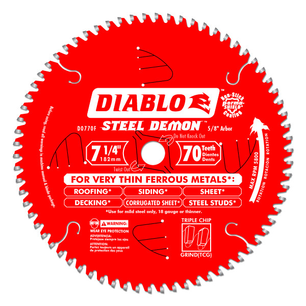 Diablo D0770F 7-1/4