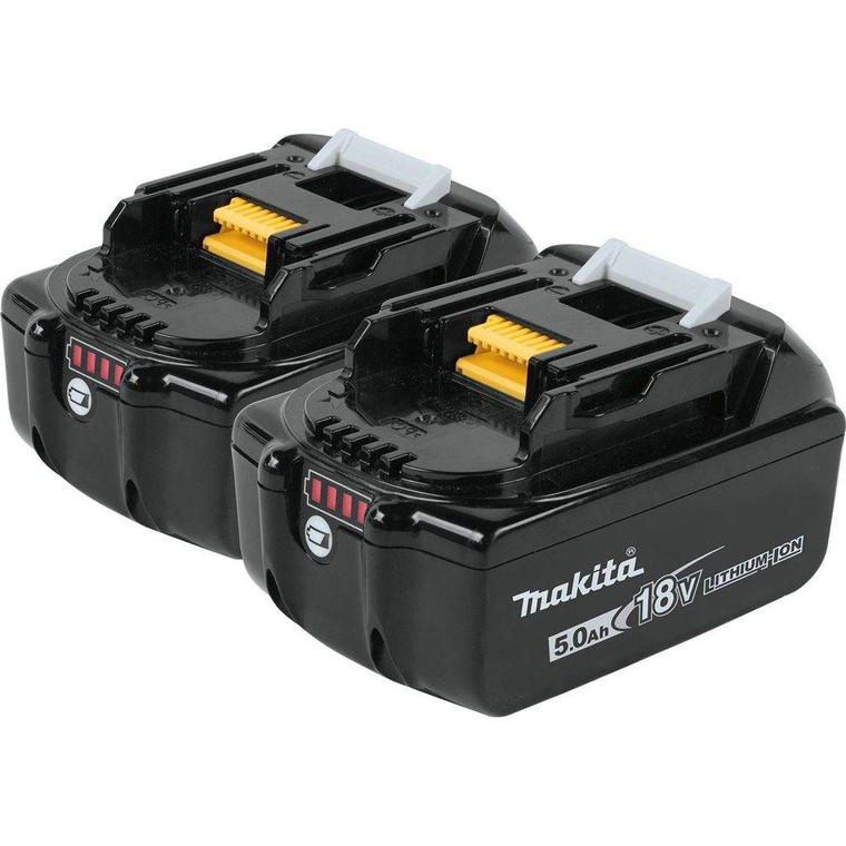 Makita BL1850B-2 18V 5.0 Ah LXT Lithium-Ion Battery (2-Pack)
