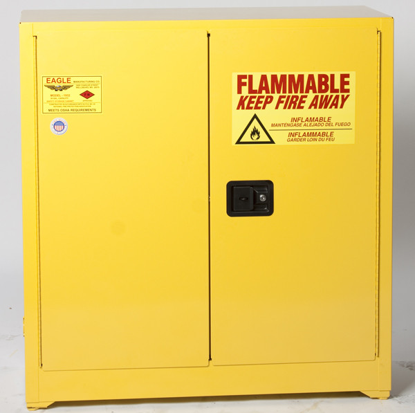 Eagle Mfg. 1932 30 Gallon Yellow Safety Cabinet