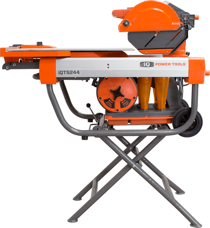 IQ Power Tools IQTS244 10-inch Dry Cutting Tile Saw with Integrated Dust Control with stand